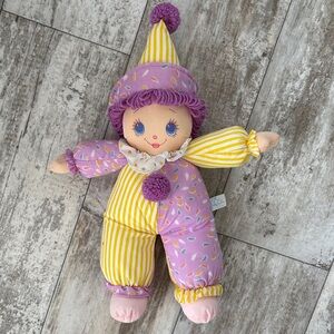 🤡 Vintage Clown Doll with Purple/Yellow Outfit